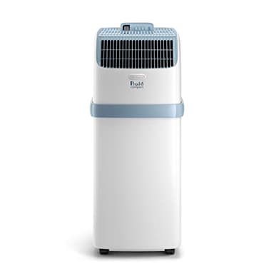 De'Longhi Pinguino Compact ES72 YOUNG, Mobiles Klimagerät, 8.300 BTU/h, für Räume bis zu 60m3, Entfeuchtungsfunktion, 24-Stunden-Timer, Energieeffizienzklasse A, Weiß