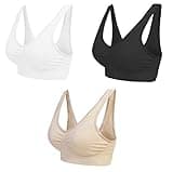 BOOLAVARD ® Comfort BH - Seamless - Bustier BH - Freizeit und Sport BH , Sporttop, Nahtlos, Form Bustier Top ohne Bügel, Ahh Bra Wohlfühl-BH BH Microfaser Figur (L: 96-101cm (75C-85A), Weiß Schwarz und Hautfarben)