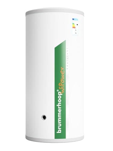WiPower 200 pv Edelstahl-Warmwasserspeicher, mit Anschlussmöglichkeit für einen elektrischen Einschraubheizkörper, geeignet für Wärmepumpen, Öl- und Gasheizkessel, Pelletkessel und Fernwärme