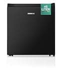 HEINRICHS Getränkekühlschrank 45L klein kompakt leise: 39db mit Kühlfach Mini-Bar; Tisch-Kühlschrank; Mini Kühlschrank mit separatem Kühlfach; geeignet für Büro Camping Garten Outdoor (Schwarz)