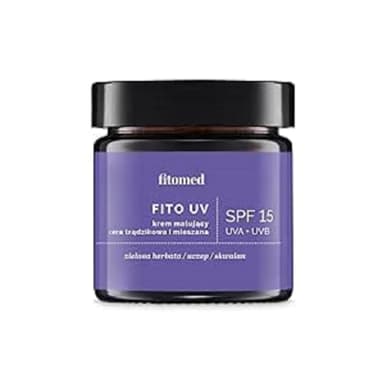 Fitomed Mattierende Gesichtscreme Mischhaut und Aknehaut 55g - Tagescreme Gesicht mit LSF 15 - Effektive Gesichtspflege mit Antibakterieller Wirkung