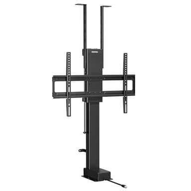 monTEK Motorisierter TV Lift zum Einbau für 37-65 Zoll Fernseher, TV Deckenhalterung Elektrisch/Bodenständer mit Funkfernbedienung, Tuya-App+Voice Control, Höhenverstellbar, bis 60kg & VESA 600x400 mm