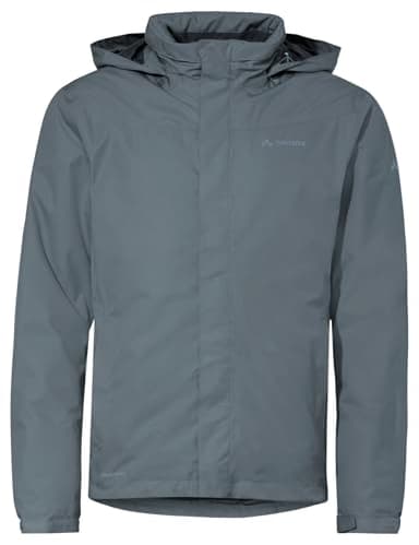 VAUDE Regenjacke Men's Escape Bike Warm Jacket, wasser- und winddichte Fahrrad Regenjacke Herren, atmungsaktive Herren-Outdoorjacke – in Grau, Größe: L