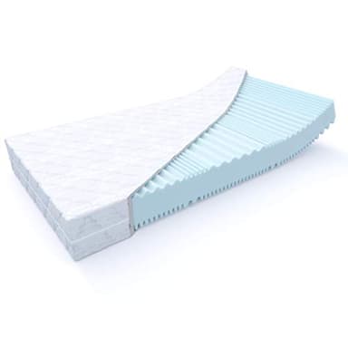 MSS e.K. Aqua Deluxe - 7 Zonen Wellness Kaltschaummatratze 16 cm (Kernhöhe 14 cm) - Härtegrad H4 & H5 - Matratze Wendematratze Kaltschaum Oeko-TEX - (80 x 200 cm, H4 / H5)