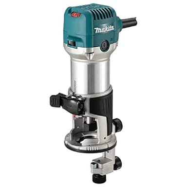 Makita RT0702CX4/2 240V ¼ Zoll Oberfräse geliefert mit Trimmerbasis