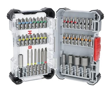 Bosch 43x Extra Hard Schrauberbit-Set, 43‑tlg. (197 x 110,5 mm, Professional Zubehör Schraubendreher, Bohrschrauber)