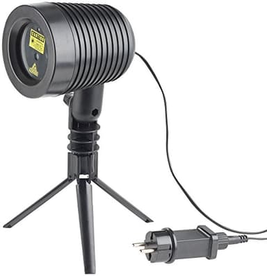 Lunartec Laser Projektor: Laserprojektor, bewegter Sternen-Regen-Lichteffekt, rot & grün, IP44 (Projektor außen, Laserlicht, Weihnachtsbeleuchtung aussen)