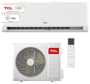 TCL Split Klimaanlage 12000 BTU BreezeIN mit Sprachsteuerung, WIFI für Räume bis 45m² 4 in 1: Heizen, Kühlen, Entfeuchten, Ventilieren - Version 2025