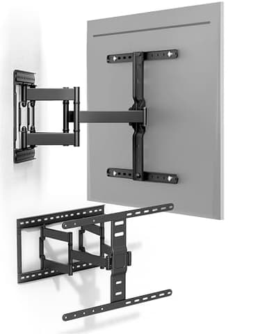 Xantron Slim Fit TV Wandhalterung Schwenkbar inkl. Zubehör - nur 27mm Wand-Abstand - 43-90 Zoll & VESA bis 600×400 - Ultra Slim TV Halterung bis 75kg - SLIMLINE-466US