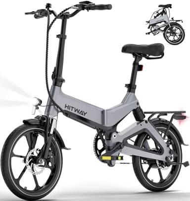 HITWAY E Bike, Klapprad E-Fahrrad 16 Zoll, 36V/7,8 Ah Akku Elektrofahrrad, 250W Motor 25 km/h, Reichweite 35-70km, Urbane Faltbares E-Bike Pedelec für Erwachsene & Jugend