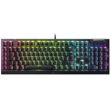 Razer BlackWidow V4 X – Mechanische Gaming-Tastatur Chroma RGB (mechanische Schalter, grün, 6 dedizierte Makro-Tasten, ABS-Tasten) FR-Layout | Schwarz