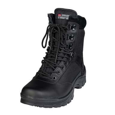 Mil-Tec SWAT Boot Herren • Taktischer Einsatzstiefel mit Thinsulate-Isolierung & EVA-Schaumeinlagen • Glattlederstiefel mit Dämpfung • Rutschfeste Gummisohle für Outdoor, Arbeit & Einsatz
