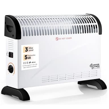 DONYER POWER Konvektor-Heizkörper 2000W Raumheizung mit Einstellbarem Thermostat Nicht Vorjähriges Inventar