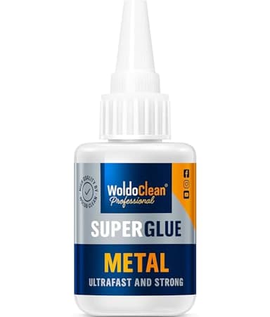 Sekundenkleber extra stark für Metall 25g - wasserfest, hitzebeständig & mit Nadel Verschluss