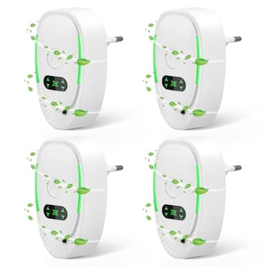Luftreiniger Air Purifier IonizerGenerator,Plug In Air Purifier 4pack,Tragbarer Mini-Ionisator für zu Hause,Plug in Negativ Ionen Luftreiniger für Büro,Zimmer,Badezimmer,Rauch,Haustiere,Geruch säubern