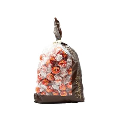 Lindt Schokolade | LINDOR Vollmilch Beutel | 1363g | 109 Kugeln in feiner Milch-Schokolade mit zartschmelzender Füllung | Schokoladen-Groß-Packung