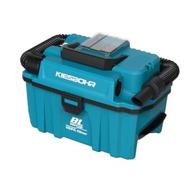 KIESBOHR Akku-Nass-Trockensauger Kompatibel mit Makita 18V Akku, 10L Trocken/7.5L Nass, 15kPa Saugkraft, HEPA-Filter, Blasfunktion, CSV001 mit 2 m-Schlauch & Zubehör (ohne Akku und Ladegerät)