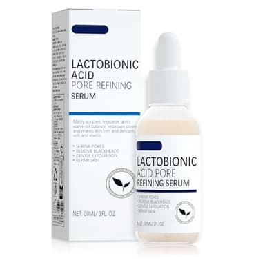 Poren Verfeinerndes Serum Gesicht mit Laktobionsäure, Porenverfeinernde Creme, Gegen Große Poren, Sanfte Formel,Saubere Poren, Porenverfeinerndes Serum, Reduziert Feine Linien, für Alle Haut