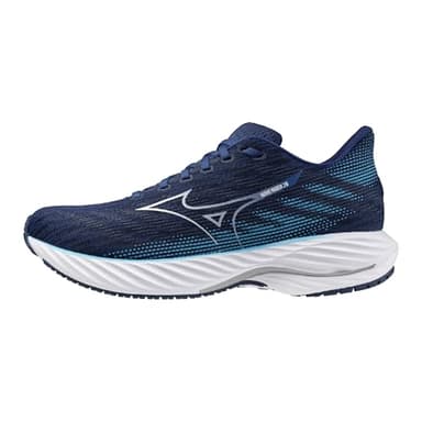 Mizuno Wave Rider 28 Herren-Laufschuh, Estate Blau-Weiß, 10.5