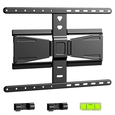 TV Wandhalterung für 43–90 Zoll Fernseher bis 50kg,Ultra-Slim Wandhalterung Fernseher Schwenkbar Neigbar TV Halterung mit 1,96cm Wandabstand,Kabelmanagement Max VESA 400x400mm