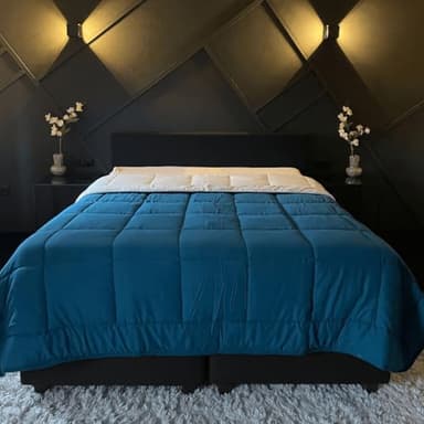 Zelesta Easybed Bettdecke 135x200 4 Jahreszeiten - Bettwäsche winterdecke und Sommer-Bettdecke warm Duvet - Waschbare bettdecke ohne Bezug - Anti-Allergene Steppdecke