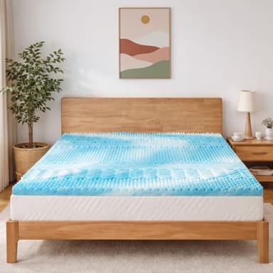 Essence Sleep Matratzen Topper 180x200cm, Gel-Schaum Matratzenauflage 5 cm Höhe 7-Zonen Ohne Bezug, CertiPUR Zertifiziert