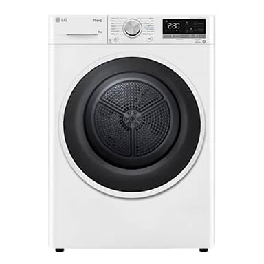 LG RH90V5AV6N Smart Wäschetrockner mit Vorderladerung, 9 kg, Freistehend, Klasse A++, künstliche Intelligenz, 60 x 69 x 85 cm - Weiß