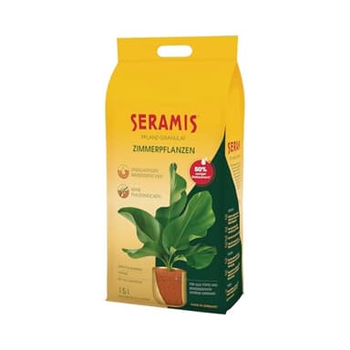 Seramis Pflanz-Granulat für alle Zimmerpflanzen, 15 l – Pflanzen Tongranulat, Blumenerde Ersatz zur Wasser- und Nährstoffspeicherung