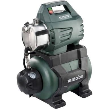Metabo Hauswasserwerk HWW 4500/25 Inox – 600972000 – Nennaufnahmeleistung: 1300 W – Max. Fördermenge: 4500 l/h – Ideal für 1-3 Regner – Max. Förderhöhe: 48 m – 4,8 bar