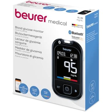 Beurer Medical GL 49 (mg/dL) Blutzuckermessgerät-Set