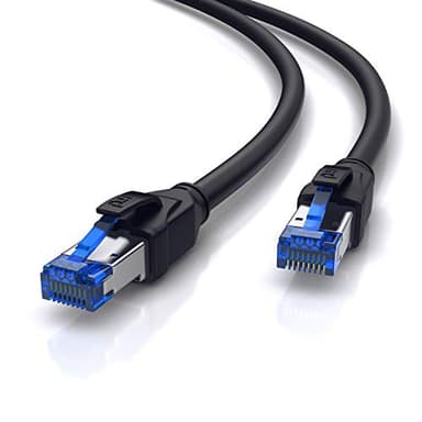 CSL - 10m CAT.8 Netzwerkkabel Outdoor 40 Gbits - LAN Kabel Patchkabel Datenkabel - CAT 8 High Speed Gigabit Ethernet Cable - 40000 Mbits - Abriebfest – ölbeständig – wasserfest – IP66