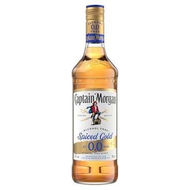 Captain Morgan Spiced Gold 0.0%| Alkoholfrei|fein würzig | karibisches Flair | Rum Alternative für alkoholfreie Drinks & Cocktails |700ml