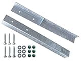 Gartenwelt Riegelsberger Winkelanker für Spielturm und Schaukel feuerverzinkt 500x45x45mm Erdanker Grundanker zum Einbetonieren 2 Stück (Set)