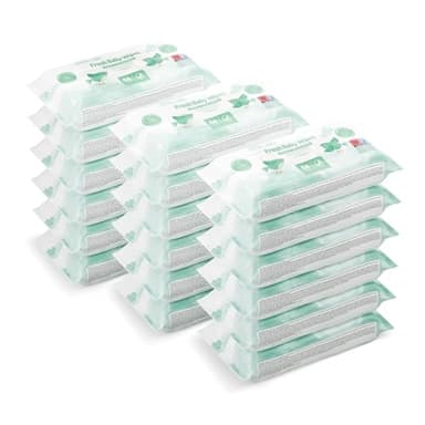 by Amazon Fresh Babyfeuchttücher 1008 Tücher, leicht parfümiert, 18 Packungen à 56 Stück (zuvor unter der Marke Mama Bear, identisches Produkt)