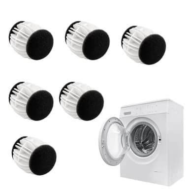 Fusselbälle Waschmaschine, 6 Stück Wäschebälle für Waschmaschine, Tierhaarentferner Waschmaschine mit Hochwertigem Material, Ideal für Haare, Staub und Schmutz