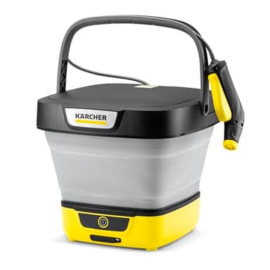 Kärcher Druckreiniger OC 3 Foldable, Mobile Reinigung für Fahrrad, Camping und Garten, Niederdruck, Lithium-Ionen-Akku, Faltbarer Wassertank: 8 l, Schlauch: 1,8 m, Flachstrahldüse