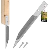 KOTARBAU® Universal Einschlaghülse Bodenanker für Schaukel 1 Stk. + 2 Schrauben 44,5 x 4cm Blech feuerverzinkt Erdanker für Schaukel Schaukelanker Spielhaus Spielturm Schaukel Bodenhülse zur Stabilisi