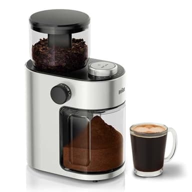Braun FreshSet KG7070 Kaffeemühle | French Press, Filterkaffee, Espresso | 15 Mahlgrad-Einstellungen | 2-12 Tassen | Für 220g Kaffee