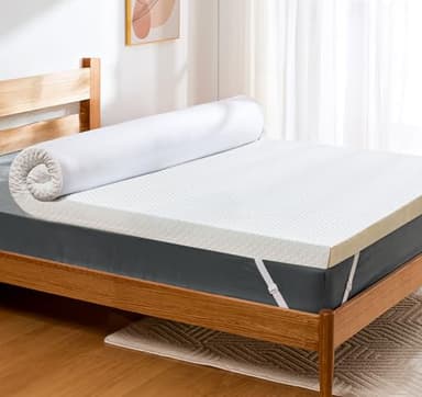 PERLECARE Topper 180x200cm - 7cm Höhe Memory Foam Matratzentopper, H2&H3 Härtegrade Gel Kaltschaum mit Bambus Matratzenbezug, Öko-TEX® Zertifiziert Matratzen Topper für Boxspringbett und Schlafsofa