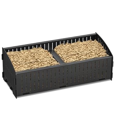 Xtsuen Pelletkorb für Kaminofen,Korb für Pelletbrenner,Pelletbrennkorb,48 * 20 * 17cm,5kg, im Holzofen oder im offenen Kamin,Pellet Basket