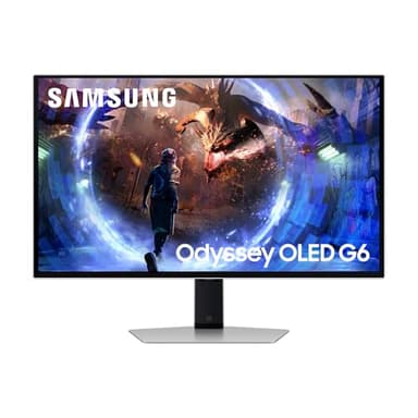 Samsung Odyssey G60SD OLED Gaming Monitor, 27 Zoll, Bildschirm mit OLED-Panel, 2.560 x 1.440 Pixel, Bildwiederholrate 360 Hz, Reaktionszeit 0,03 ms (G/G), AMD FreeSync Premium Pro, LS27DG600SUXEN