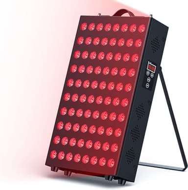 I-THERA-U Rotlichtlampe - 400W Red Light Therapy Panel, Dual-Chip 660nm und 850nm Rotlichttherapie, 80 LEDs Rotlichttherapiegerät für Gewicht & Schmerz-Management, Insgesamt Wellness