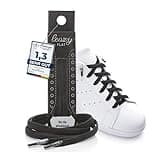 leazy flat Schnürsenkel, Schwarz, L: Bis 6 Ösen pro Seite, 1 Paar