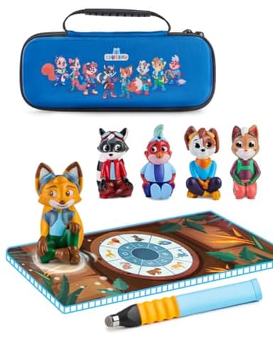 Edurino Bundle | 5 spannende Lernspiele | 4-8 Jahre | Lesen & Schreiben, Zahlen, Erstes Englisch, Logisches Denken, Kreativität inkl. Stift & Mäppchen