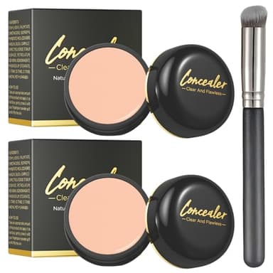 Concealer Wasserfest, Gesicht Concealer, Sommersprossen, Augenringe und Aknenarben Effektiv Abdeckt Lang Anhaltender Anti Unreinheiten, Geeignet für Alle Hauttypen (Natürlicher Hautton)
