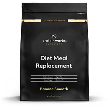 Protein Works - Diet Meal Replacement, Vollständige Mahlzeit, Diät Abnehmshake, Immunitätsfördernd, 7 Mahlzeiten, Banana Smooth, 500g