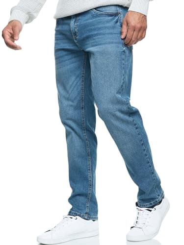 Indicode Herren INSantino Jeanshose aus 99% Baumwolle | Denim Stretch Jeans Männer Medium Dark Cloud, 33/32