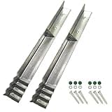 2 x Eck-/Winkelanker-Sets zum Einbetonieren, inkl. Befestigungsmaterial - z.B. für Spielturm & Spielgeräte im Außenbereich, Müllboxen oder Arkaden-Pergolen und Rosenbögen