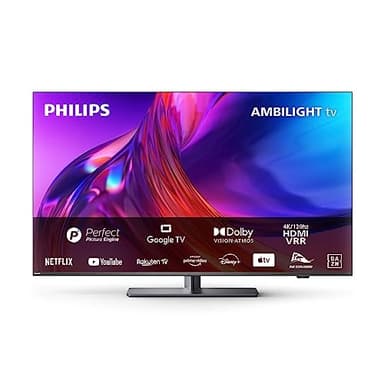 Philips Ambilight TV | 65PUS8808/12 | 164 cm (65 Zoll) 4K UHD LED Fernseher | 120 Hz | HDR | Dolby Vision | Google TV | VRR | WiFi | Bluetooth | DTS:X | Sprachsteuerung