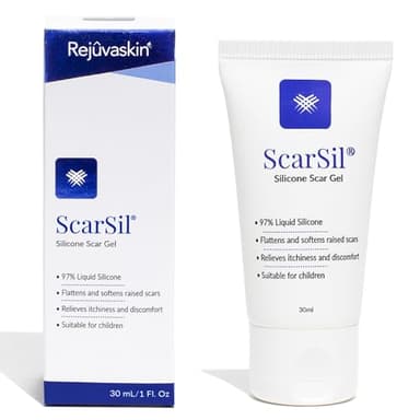 ScarSil flüssiges Narbenpflaster | blassere, flachere & weichere Narben | Silikon Narbengel, Narbencreme, Narbenpflege | Narbensalbe nach OP | Scar Removal Cream | transparent & geruchlos | 30 ml
